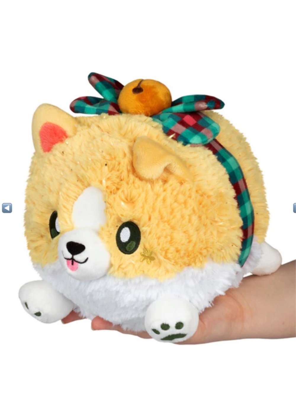 NWT Squishable mini festive corgi